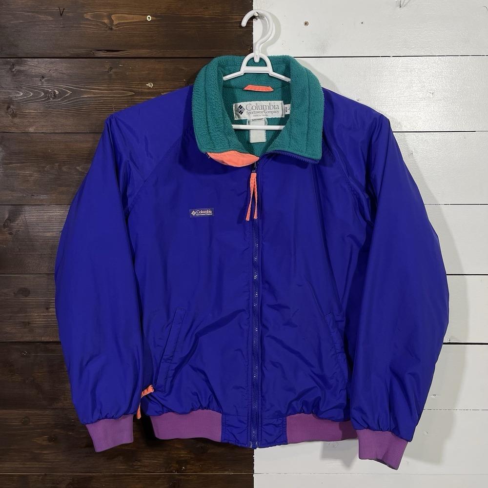 Vintage Columbia Multicolor Bomber Jacket